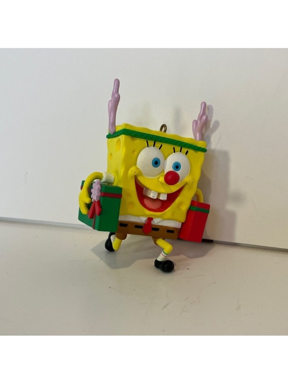 American Greetings SpongeBob Squarepants Christmas Ornament 2010 Red Nose Deer